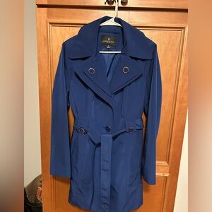 London Fog Women's Blue Trench Coat